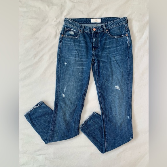 Aritzia Denim - Aritzia Boyfriend Slim Distressed Denim